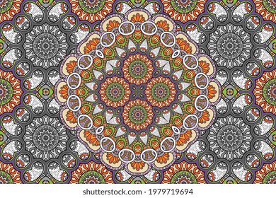 antecedentes étnicos con elementos coloridos