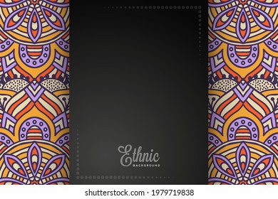 ethnic background with colorful elements