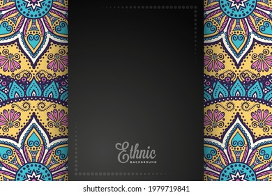 ethnic background with colorful elements