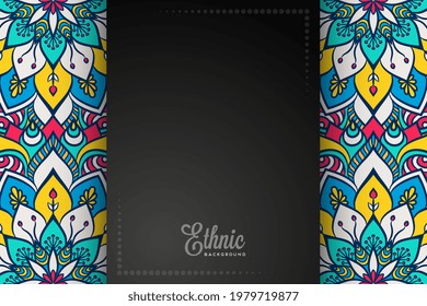 ethnic background with colorful elements