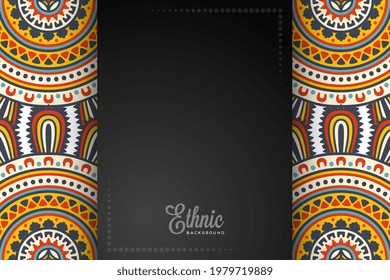 antecedentes étnicos con elementos coloridos
