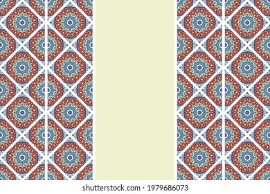 ethnic background with mandala element
