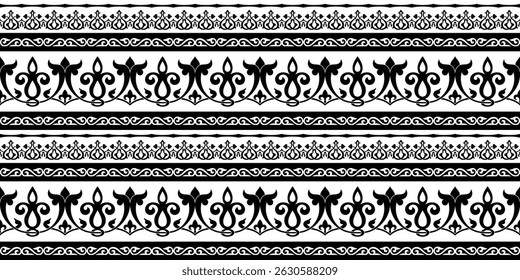 Ethnischer Hintergrund zum Thema usbekische Nationalschmuck, islamisches Muster, nahtloses Muster, Vektordesign