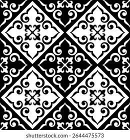 Ethnic background on the theme of Uzbek, Kazakh national ornament, Islamic pattern, seamless pattern, vector design
