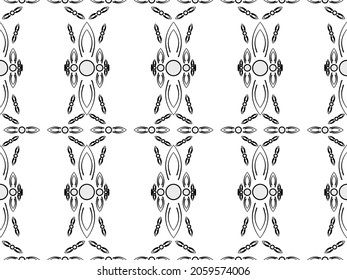 Ethnic background pattern for design vector 