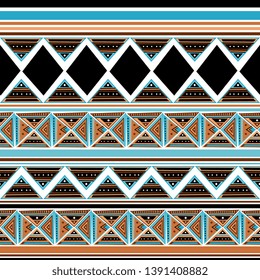 Ethnic background pattern with seamless drawing abstract design