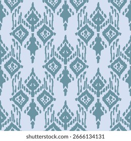 Ethnic background, seamless pattern, fabric traditional, motif ornament, ikat pattern, seamless geometric, doodles line, geometric and tribal-inspired, freehand drawing design, handmade texttile.