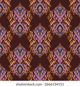 Fondo étnico, patrón sin fisuras, tela tradicional, adorno de motivo, patrón ikat, geométrico sin fisuras, línea de garabatos, geométrico y tribal de inspiración, diseño de dibujo a mano alzada, textil hecho a mano.