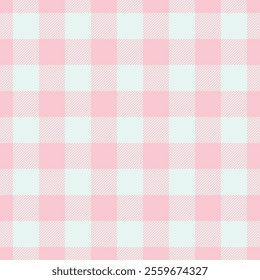 Ethnic background seamless vector, empty pattern textile check. Cute texture plaid fabric tartan in light and white colors palette.