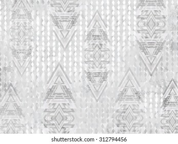 Ethnic background with trendy elements and triangle texture. Tribal vector background pattern can be used for web design, textures and textile cloth, printed products.