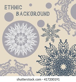 ethnic background. Tribal  template.