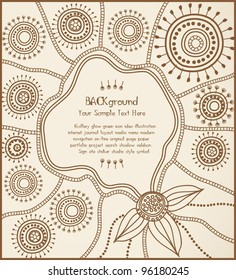 ethnic background vector card