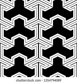 Ethnic background.Folk vector. Linear backdrop. Seamless pattern.Curves ornament. Geometric wallpaper. Tribal motif. Digital paper, textile print, web design.