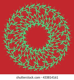Ethnic ball. Color design, pattern, background, texture
