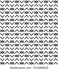 Ethnic baltic art cross ornament seamless pattern.