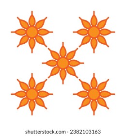 Ethnic Batik Design Pattern From Indonesia