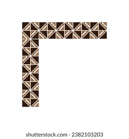 Patrón de diseño de Batik étnico de Indonesia