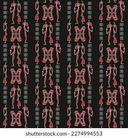 ethnic batik papua textile pattern 090