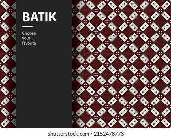 ethnic batik vector indonesian pattern fashion seamless vintage textile abstract flat culture art