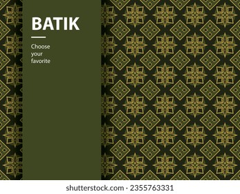 ethnic batik vector indonesian pattern fashion seamless vintage textile abstract flat culture art