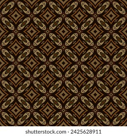 ethnic batik vector indonesian pattern fashion seamless vintage textile abstract flat culture art