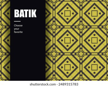 ethnic batik vector indonesian pattern fashion seamless vintage textile abstract flat culture art