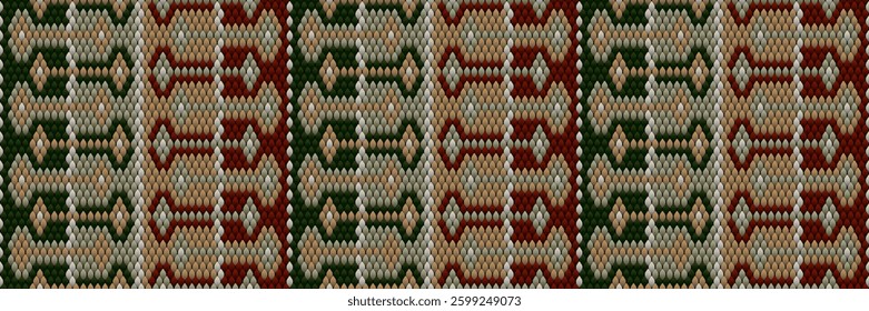 Ethnic Bead Patterns: Traditional Tribal Textile Designs Collection