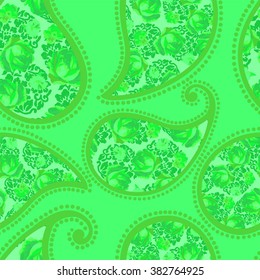 Ethnic beautiful pattern, Paisley pattern vector textile print fashion seamless
