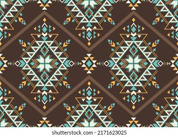 Ethnic beautiful tribal seamless pattern. Boho geometric style.