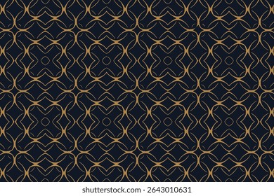 Ethnic blue background, cover design, banner, stylish wallpaper. Geometric openwork pattern. Tribal ornaments, arabesques, mandala, logo of the East, Asia, India, Mexico, Aztec, Peru.