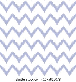 Ethnic blue and white zig zag seamless pattern. Boho winter abstract geometric repeat textile print, romantic background. Folk fashion strip marine wallpaper.