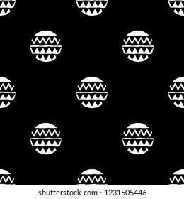 Ethnic boho background. Polka dot seamless pattern. Geometric background. Dots, circles and buttons. Can be used for wallpaper, textile, invitation card, wrapping, web page background.