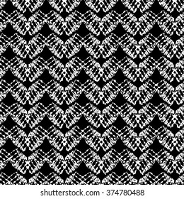Ethnic boho black and white seamless pattern. Print. Repeating background. Cloth design, wallpaper.