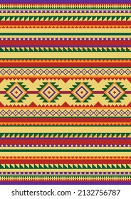 Ethnic boho geometric ornament. Native american tribal pattern. South Western design. Mexican blanket, rug, serape. Vector seamless pattern.