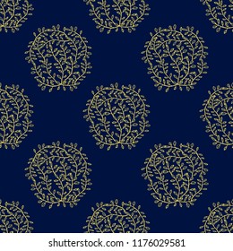 Ethnic boho hand drawn seamless patterns. Floral Vintage repeating backgrounds