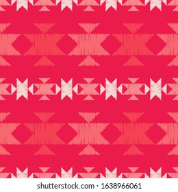 Ethnic boho ornament. Aztec elements. Seamless pattern. Tribal motif. Vector illustration for web design or print.