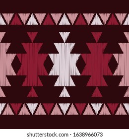 Ethnic boho ornament. Aztec elements. Seamless pattern. Tribal motif. Vector illustration for web design or print.