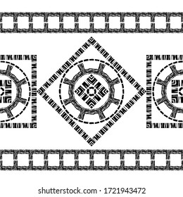 Ethnic boho ornament. Seamless background. Tribal motif. Vector illustration for web design or print.