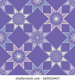 Ethnic boho ornament. Seamless pattern. Tribal motif. Vector illustration for web design or print.