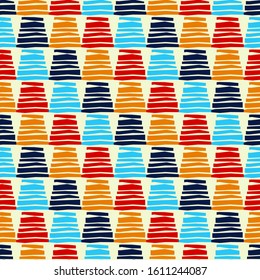 Ethnic boho ornament. Seamless pattern. Tribal motif. Vector illustration for web design or print.