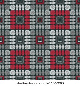 Ethnic boho ornament. Seamless pattern. Tribal motif. Vector illustration for web design or print.