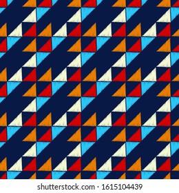 Ethnic boho ornament. Seamless pattern. Tribal motif. Vector illustration for web design or print.
