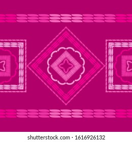 Ethnic boho ornament. Seamless pattern. Tribal motif. Vector illustration for web design or print.