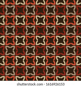 Ethnic boho ornament. Seamless pattern. Tribal motif. Vector illustration for web design or print.