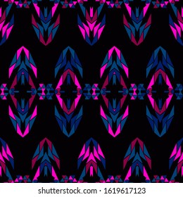 Ethnic boho ornament. Seamless pattern. Tribal motif. Vector illustration for web design or print.