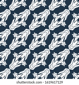 Ethnic boho ornament. Seamless pattern. Tribal motif. Vector illustration for web design or print.