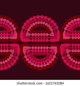 Ethnic boho ornament. Seamless pattern. Tribal motif. Vector illustration for web design or print.
