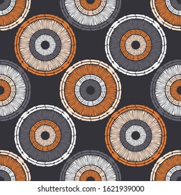 Ethnic boho ornament. Seamless pattern. Tribal motif. Vector illustration for web design or print.