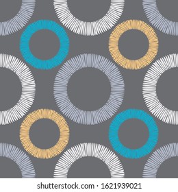 Ethnic boho ornament. Seamless pattern. Tribal motif. Vector illustration for web design or print.