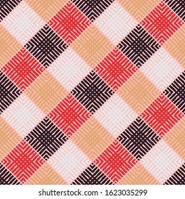 Ethnic boho ornament. Seamless pattern. Tribal motif. Vector illustration for web design or print.